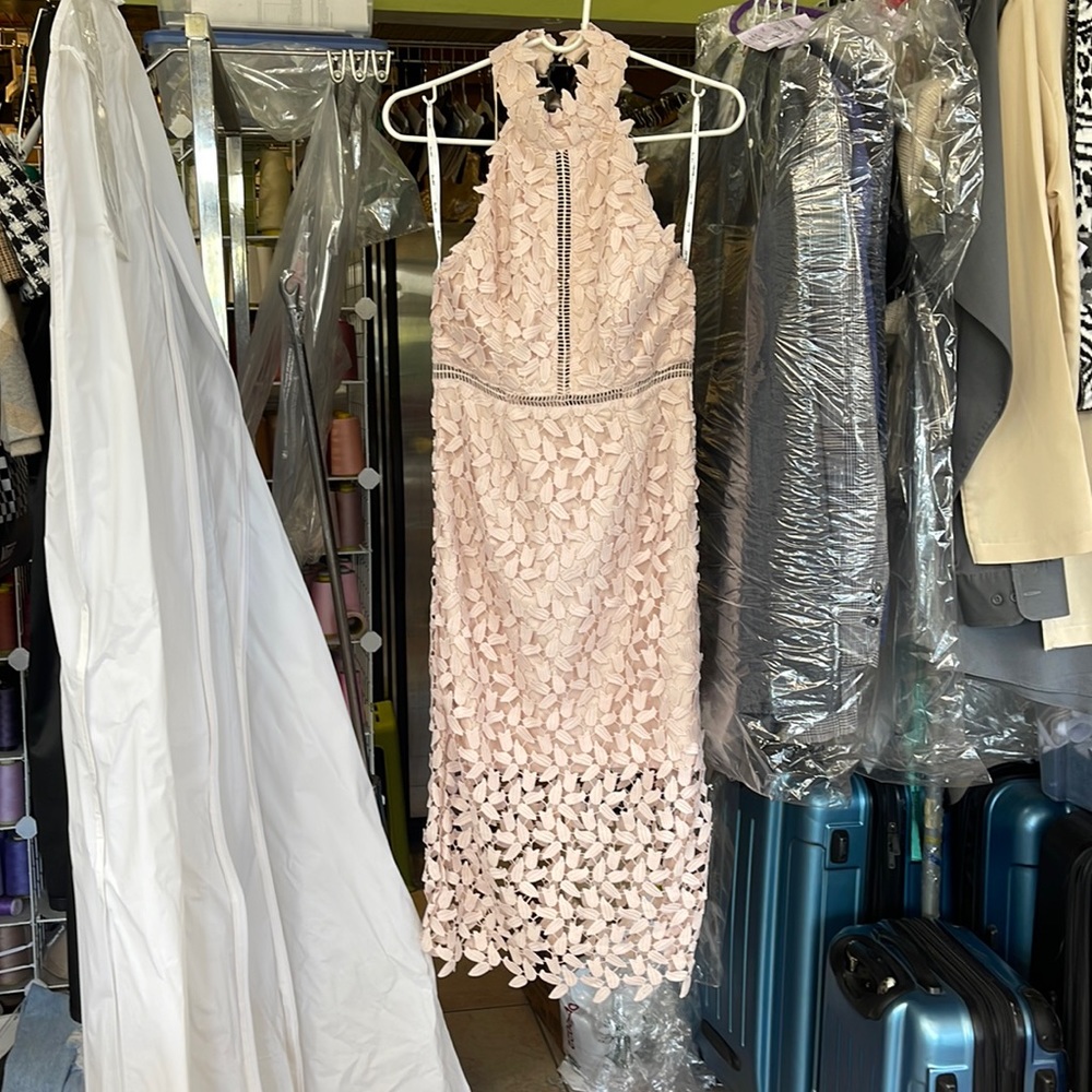 Brand New Pink Bardot Dress